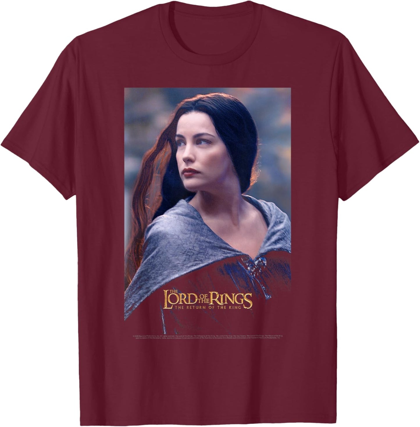Lord Of The Rings The Return Of The King Arwen Poster T-Shirt - T-Shirt | Maroon