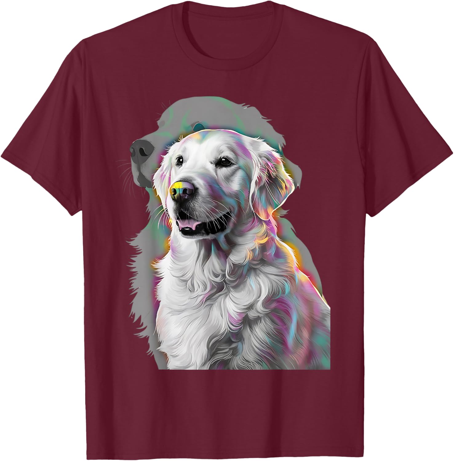 Cute Golden Retriever Gifts Christmas Women Men Kids Funny T-Shirt - T-Shirt | Maroon