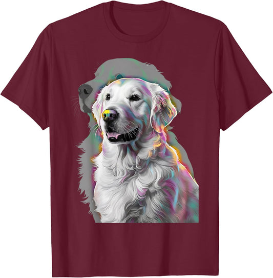 Cute Golden Retriever Gifts Christmas Women Men Kids Funny T-Shirt - T-Shirt | Maroon