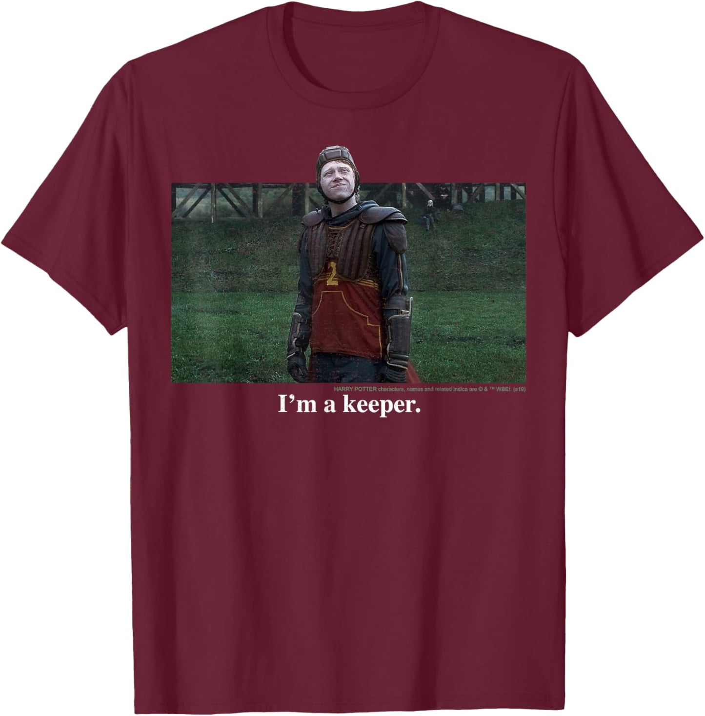 Harry Potter Ron Weasley I'm A Keeper Meme T-Shirt - T-Shirt | Maroon