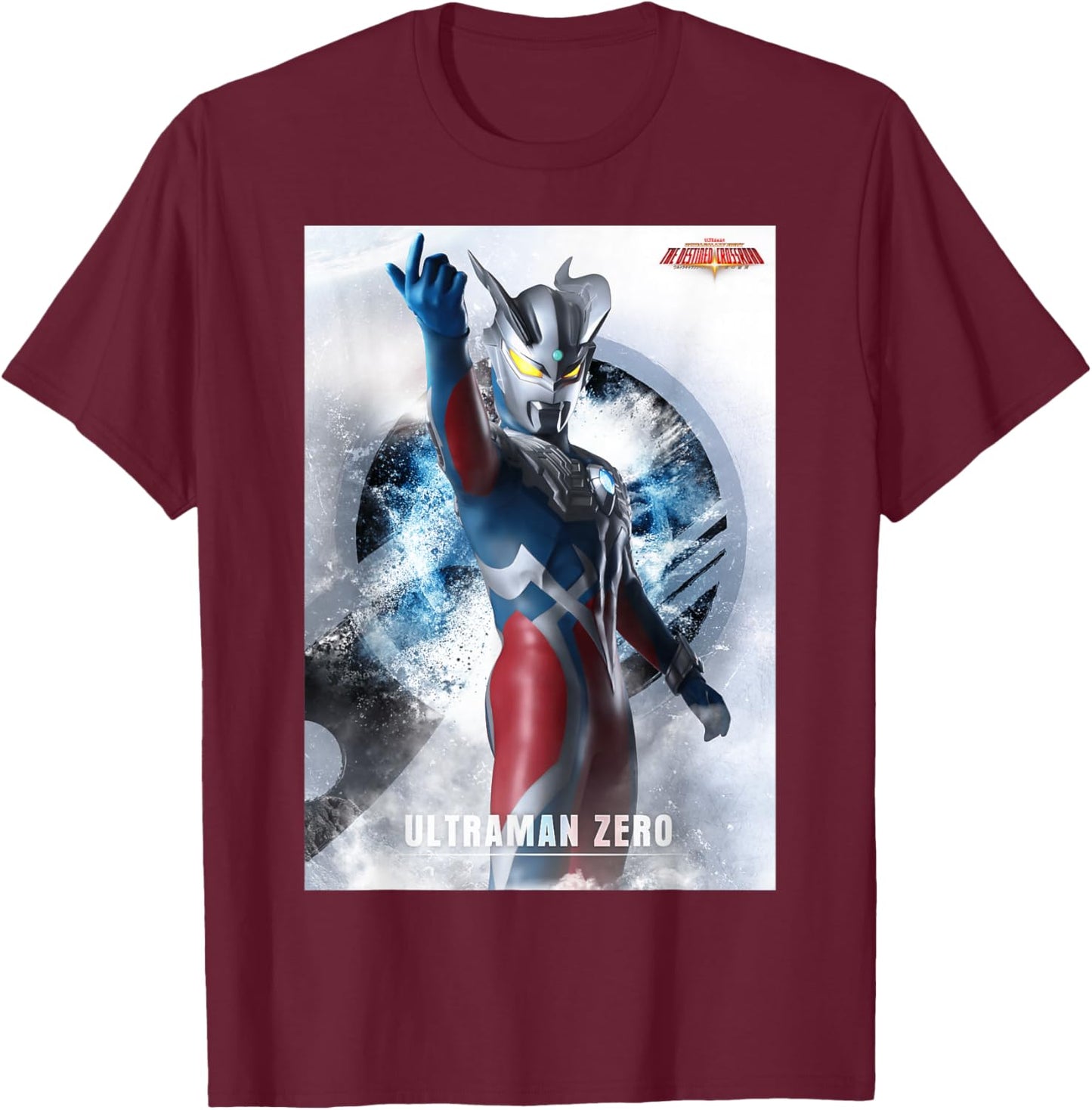ULTRAMAN ZERO Ultra Galaxy Fight The Destined Crossroad T-Shirt - T-Shirt | Maroon