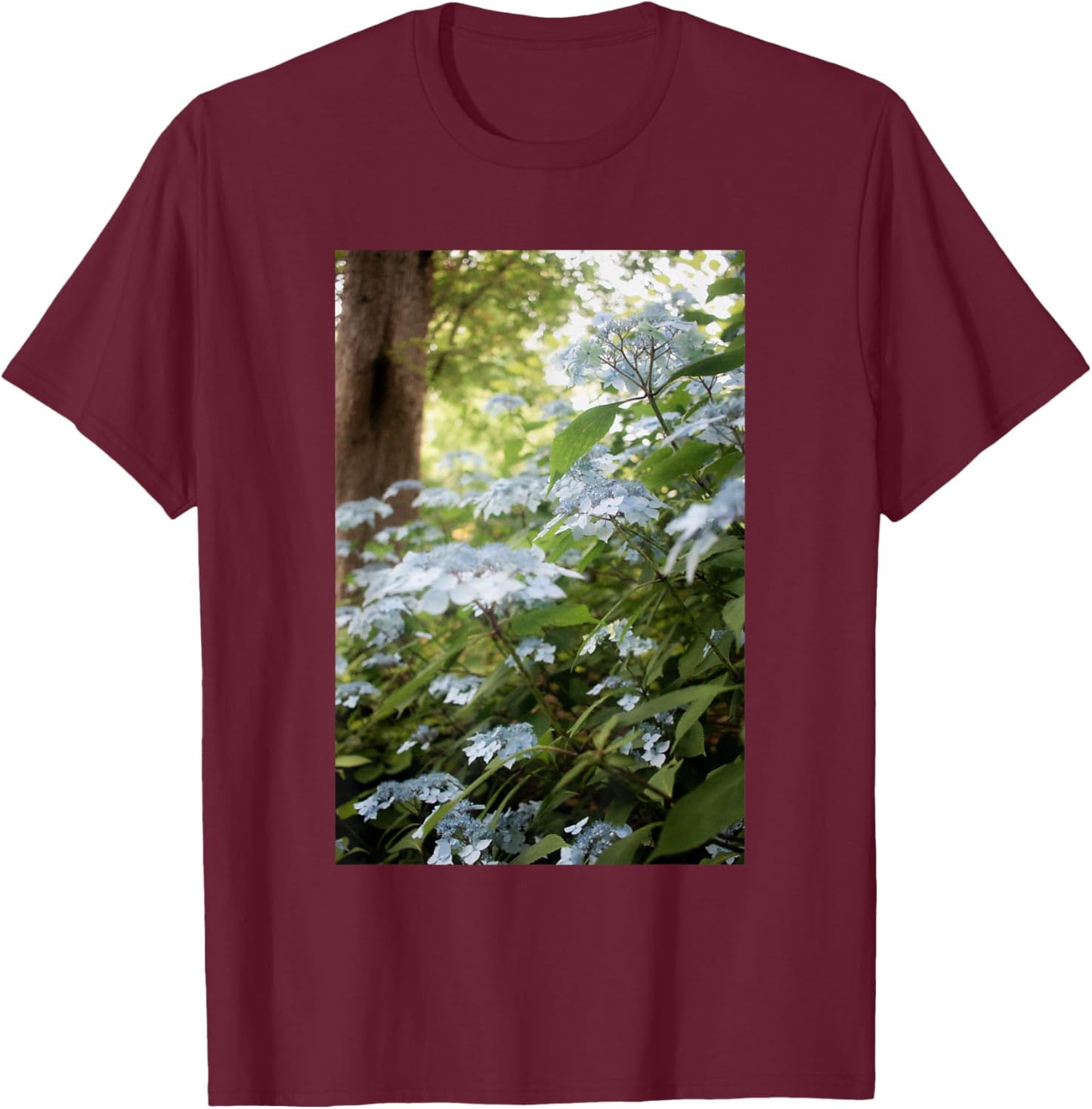 Aesthetic Wildflower Streetwear Flower Fashion T-Shirt - T-Shirt | Maroon