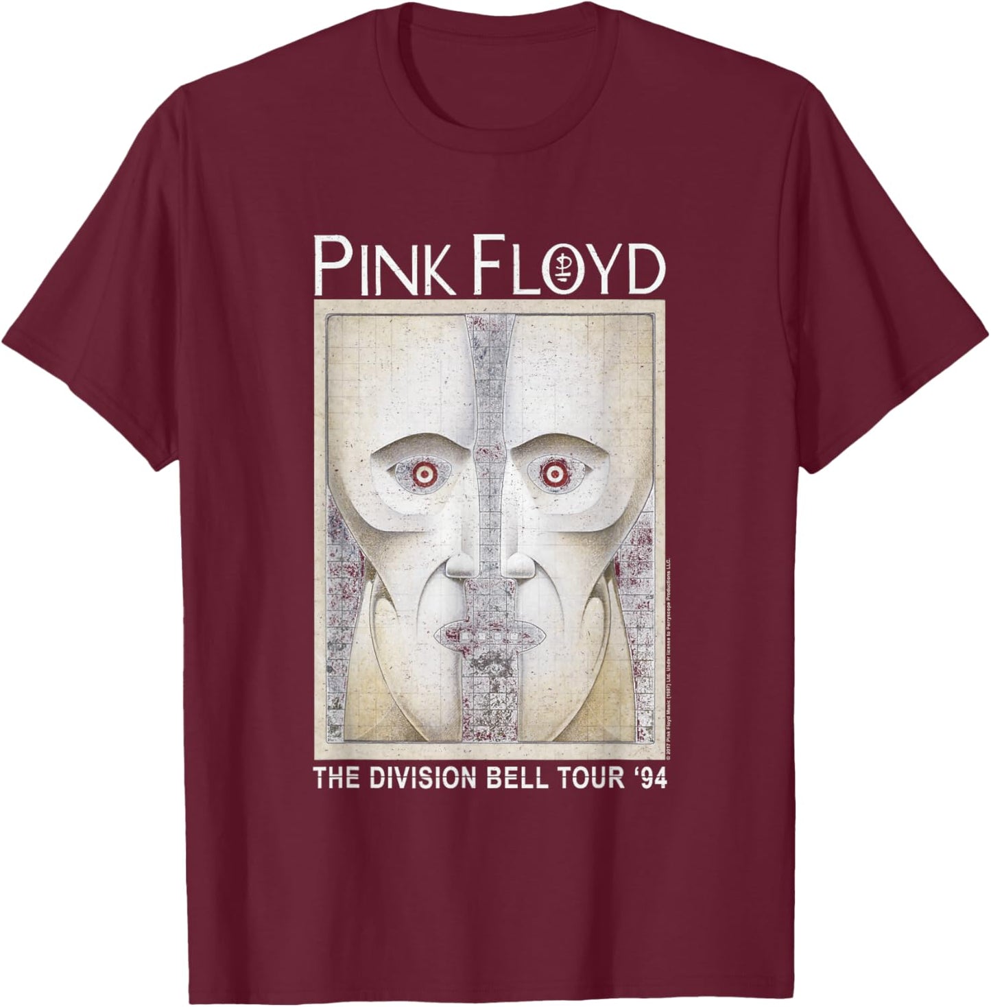 Pink Floyd the Division Bell T-Shirt - T-Shirt | Maroon