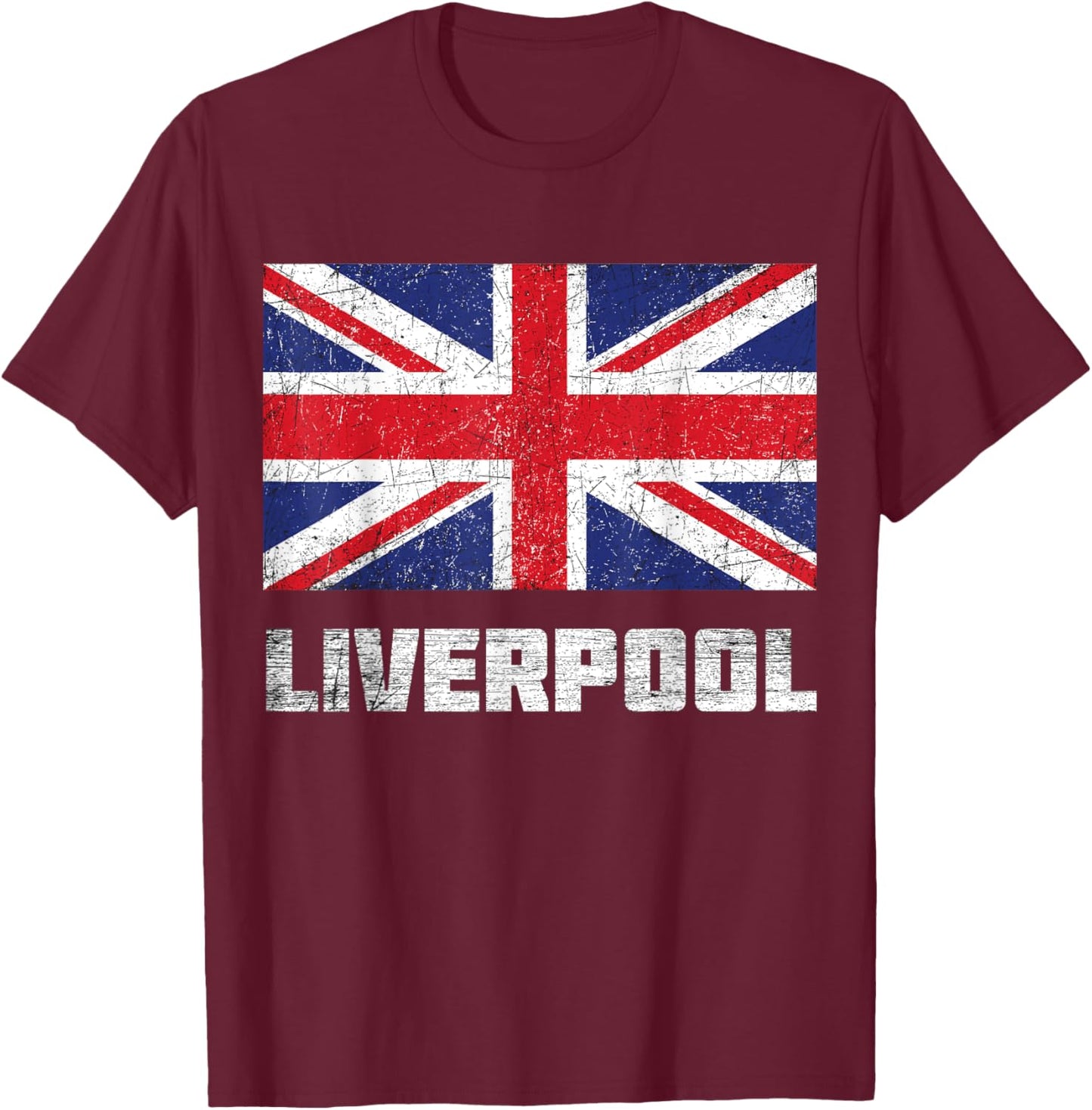 Liverpool Vintage UK T-Shirt - T-Shirt | Maroon