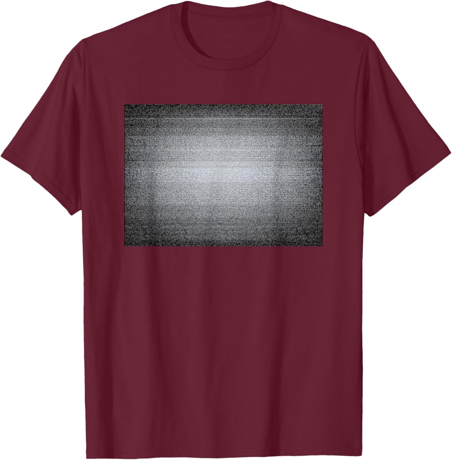 No Signal Small TV Screen Color Bars Test Pattern Design T-Shirt - T-Shirt | Maroon