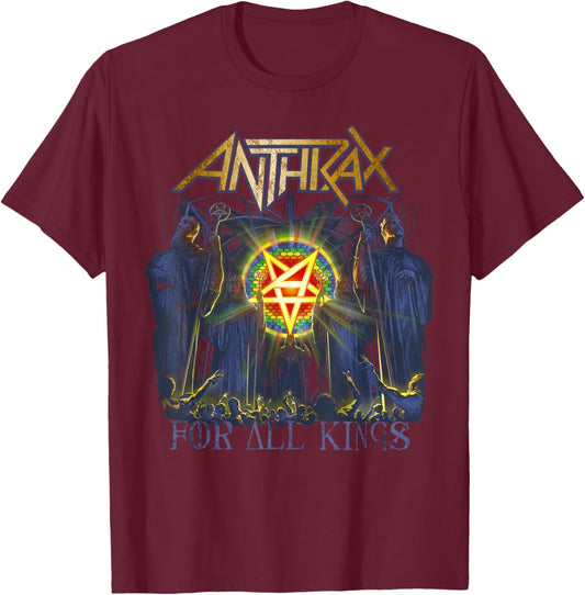 Anthrax - For All Kings T-Shirt - T-Shirt | Maroon