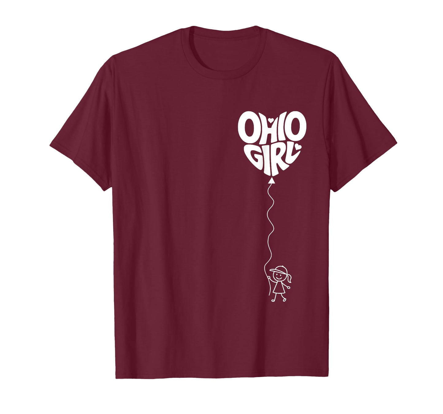 Cute Ohio Girl Home Pride Sporty Iconic Ohio Girls T-Shirt