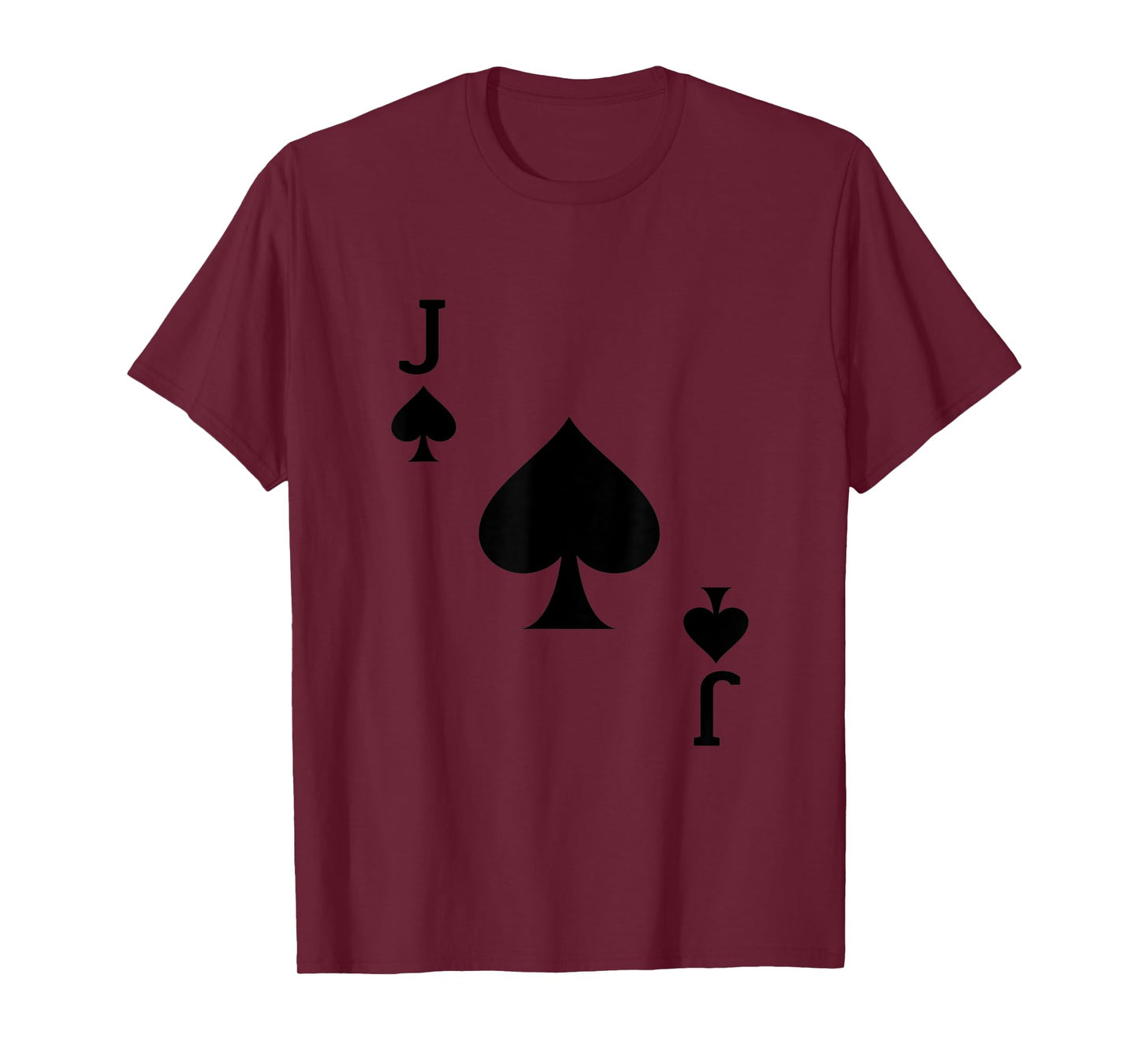 J of Spades Deck of Cards Carnival Halloween Costume Jack T-Shirt