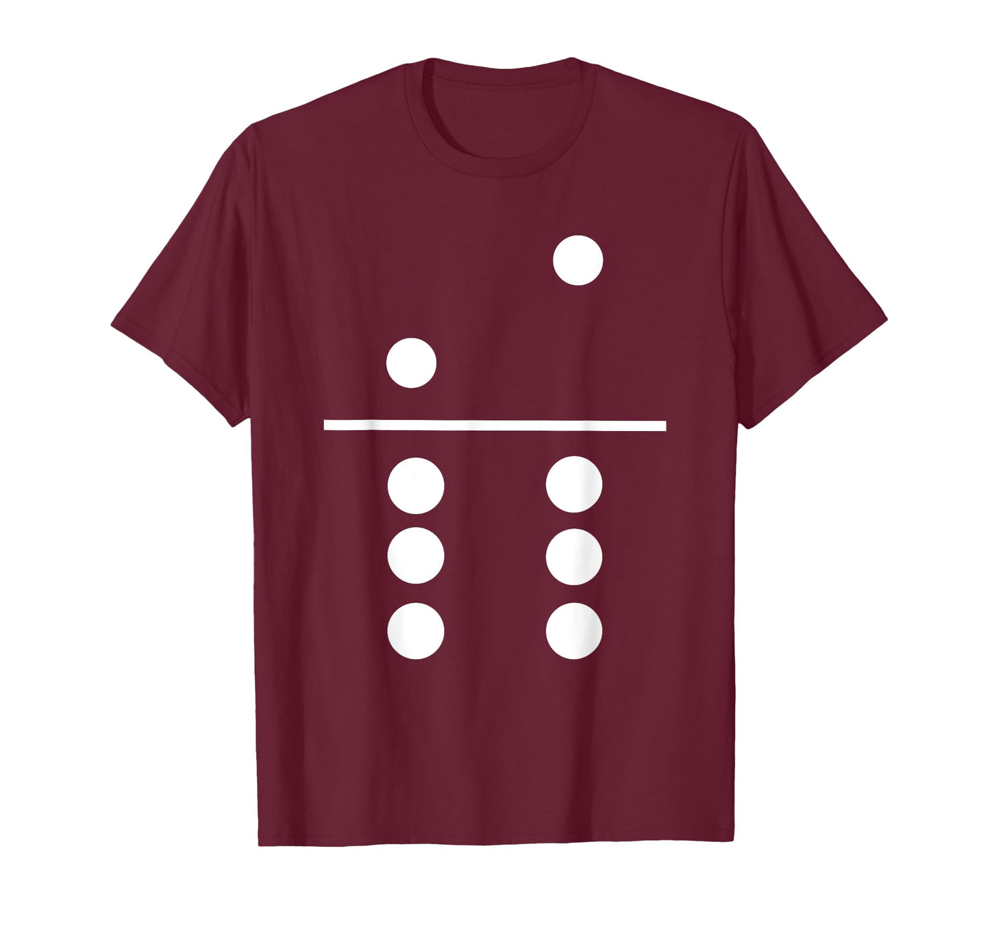 Domino 2 and 6 Matching T-Shirt Halloween Group Costumes 2-6 T-Shirt