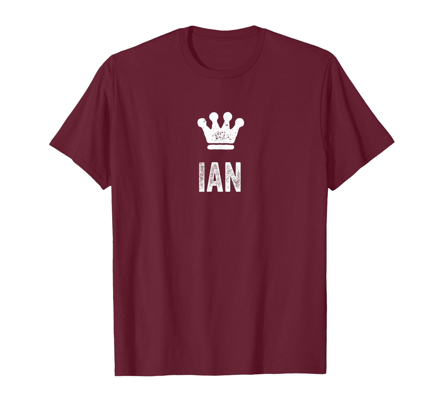 Ian the King / Crown & Name Design for Men Called Ian T-Shirt