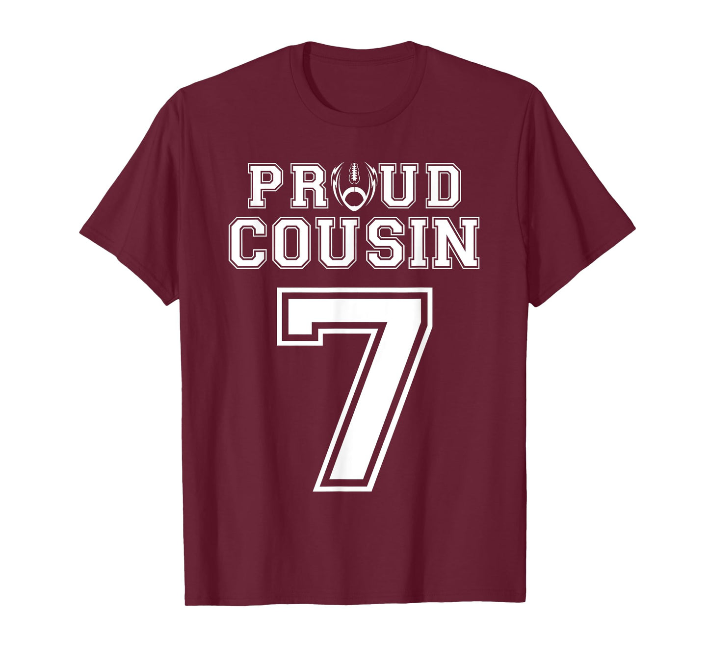Custom Proud Football Cousin Number 7 Personalized T-Shirt
