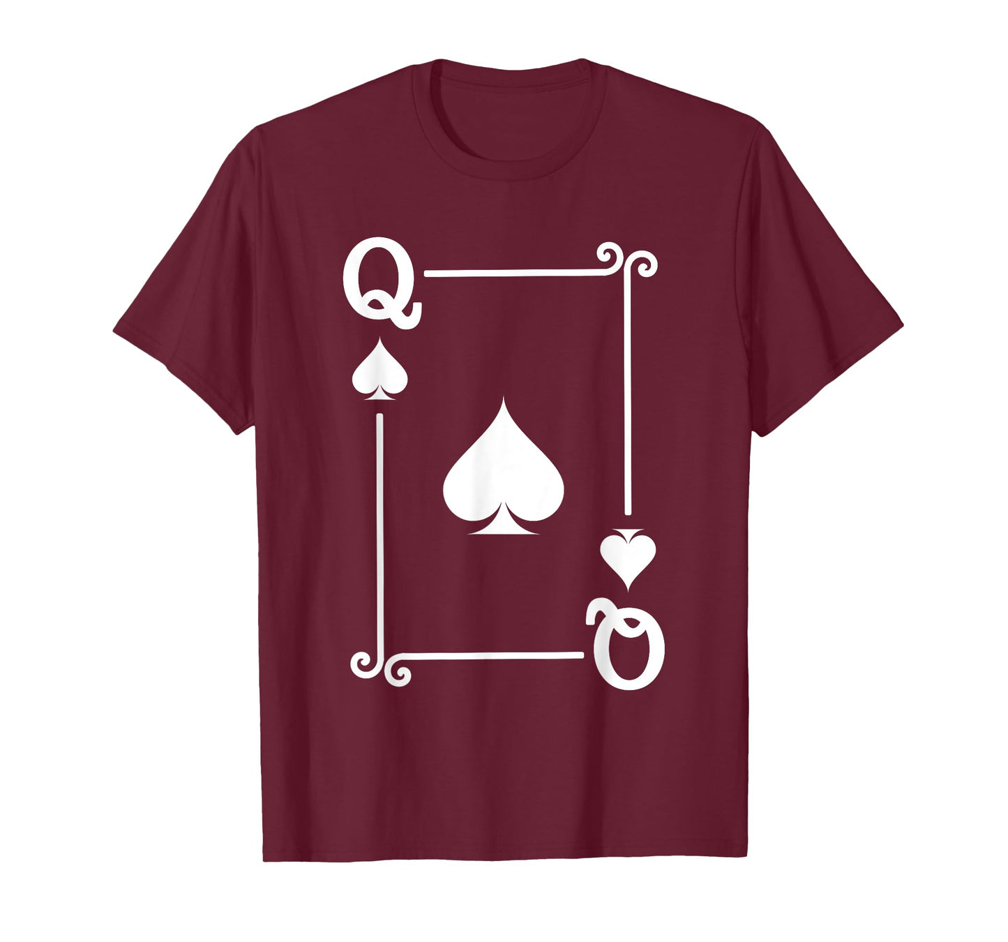 Playing Cards Costume - Queen Spades Card - Queen Card T-Shirt