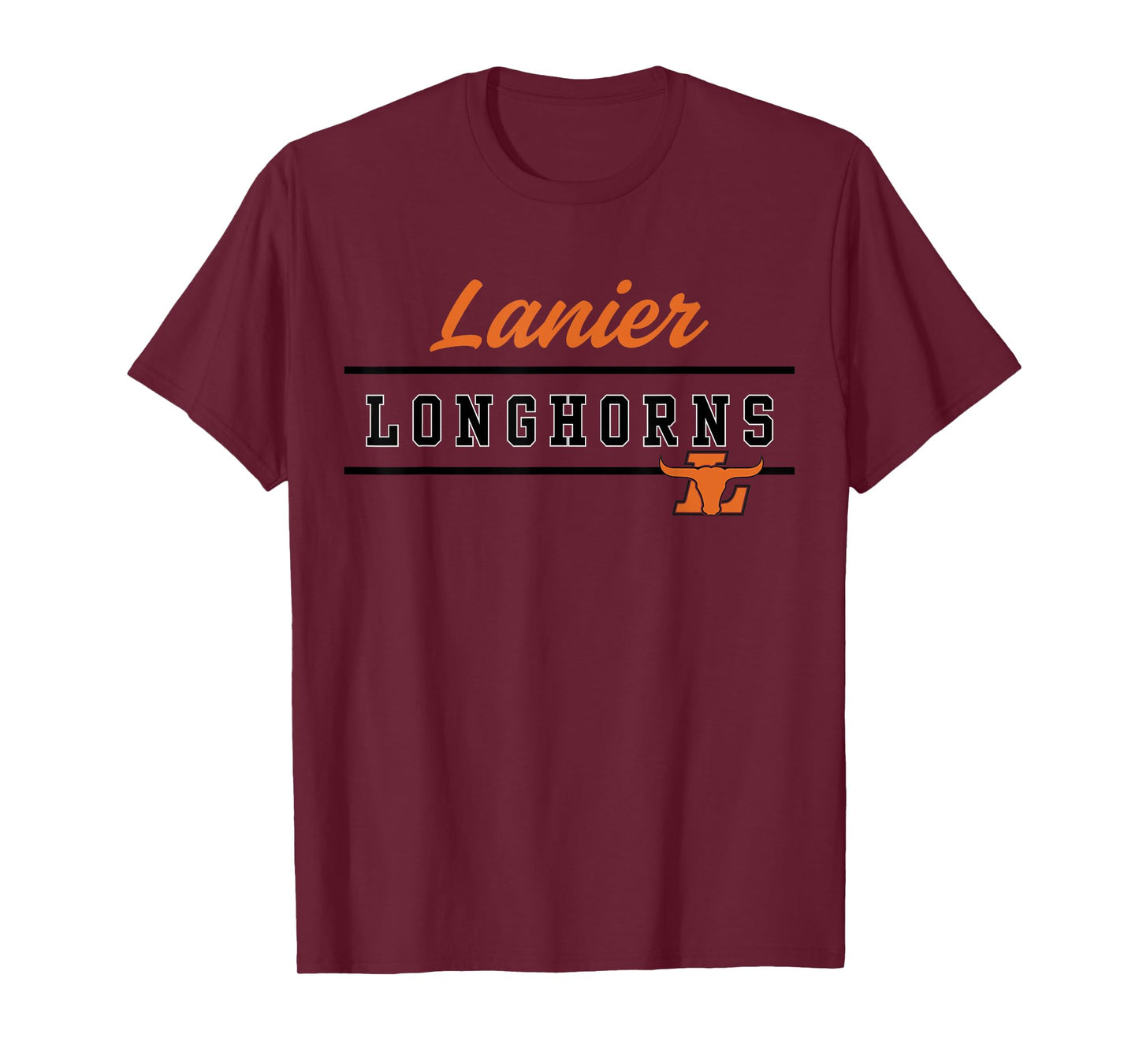 Lanier High School Longhorns Lined Up T-Shirt