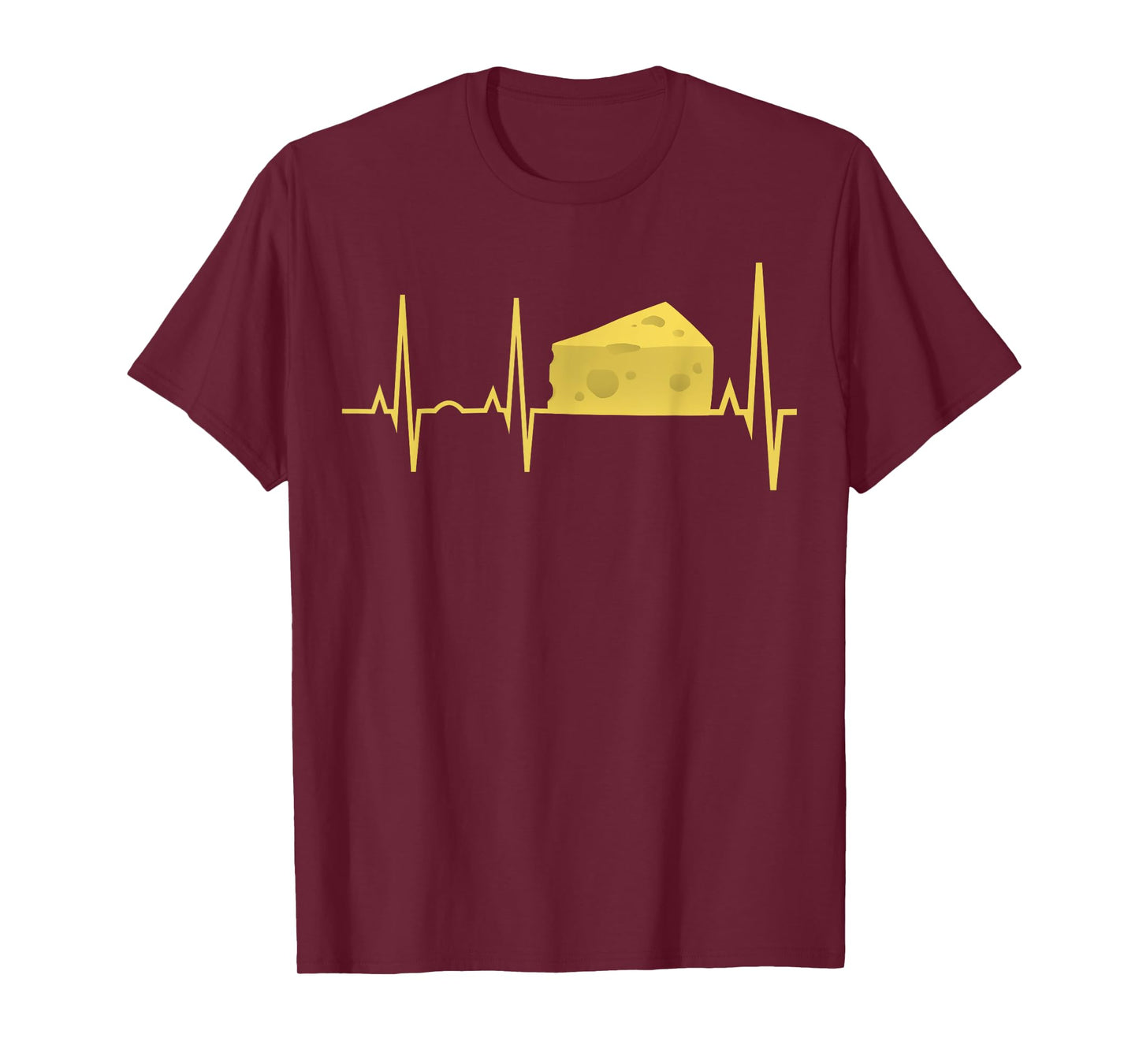 Cheese Heartbeat Shirt - Funny Cheese Lover Gift Tee T-Shirt