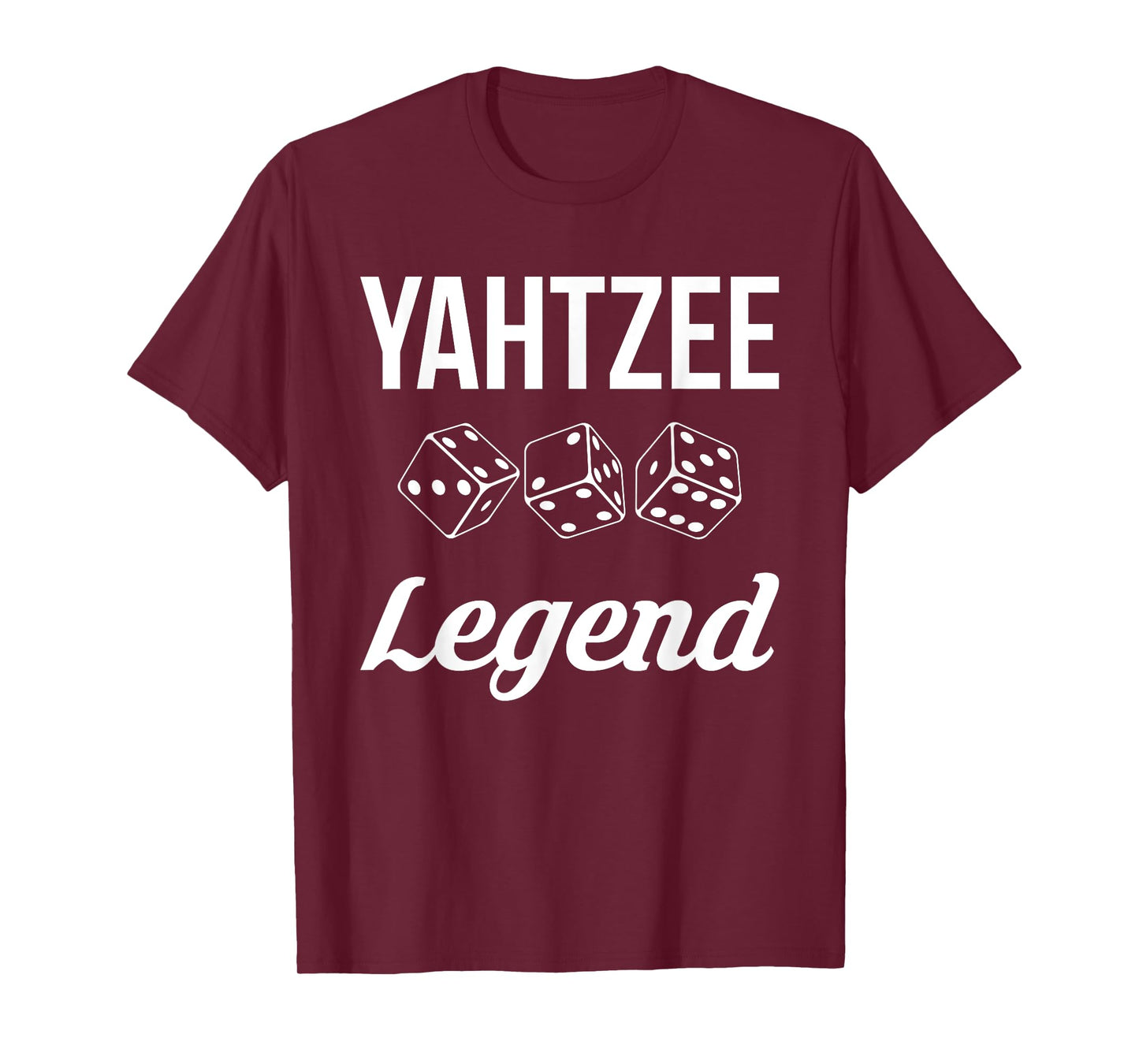 Yahtzee Legend Player Dice Game T-Shirt