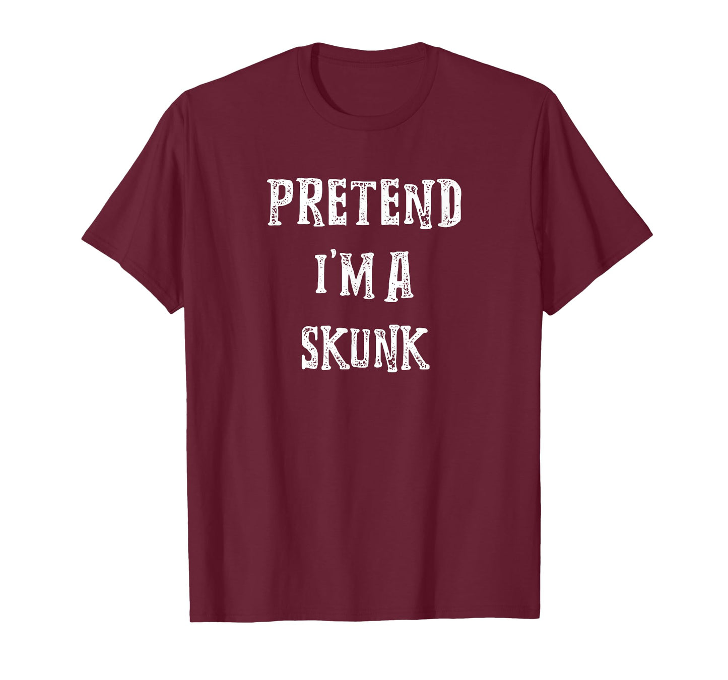 Pretend I'm A Skunk Halloween Costume Couples Matching T-Shirt