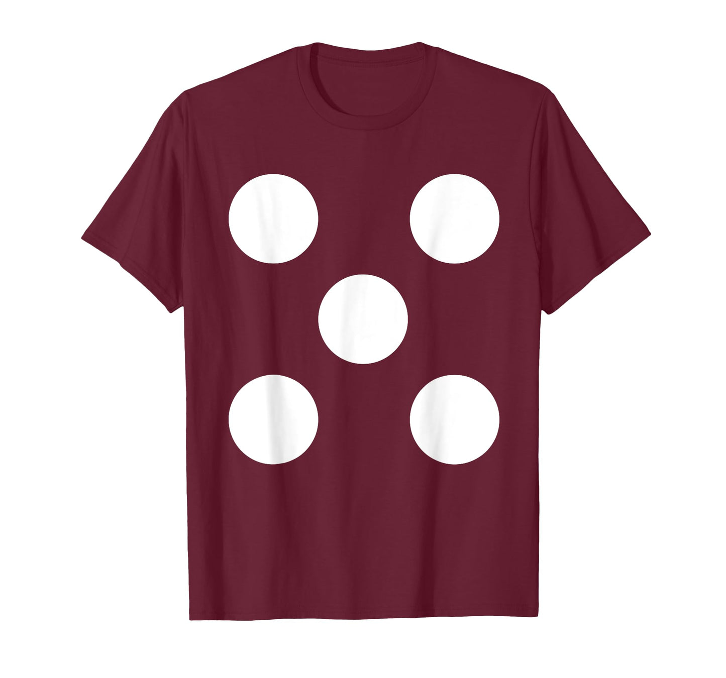 Human Dice Number 5 Group Matching Halloween Costume Family T-Shirt