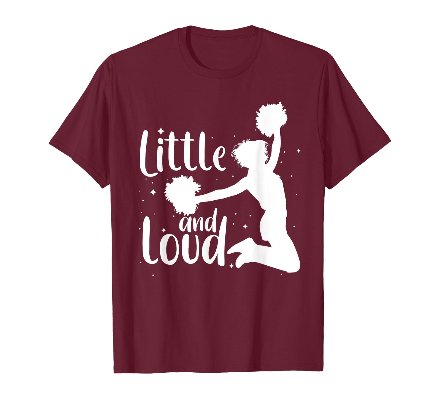 Cute Cheerleader Art For Women Girls Cheering Cheerleading T-Shirt