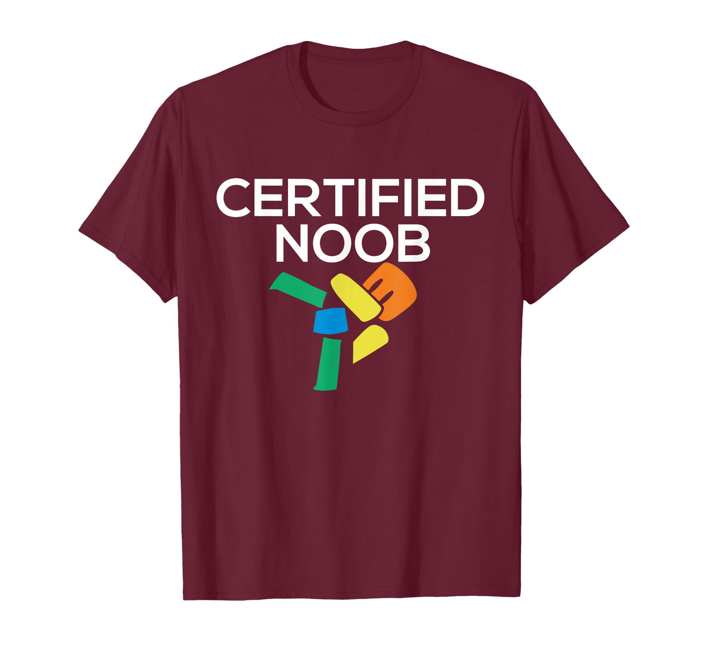 Certified Noob Game Blox Noob Gaming Meme Funny Blox Gamers T-Shirt