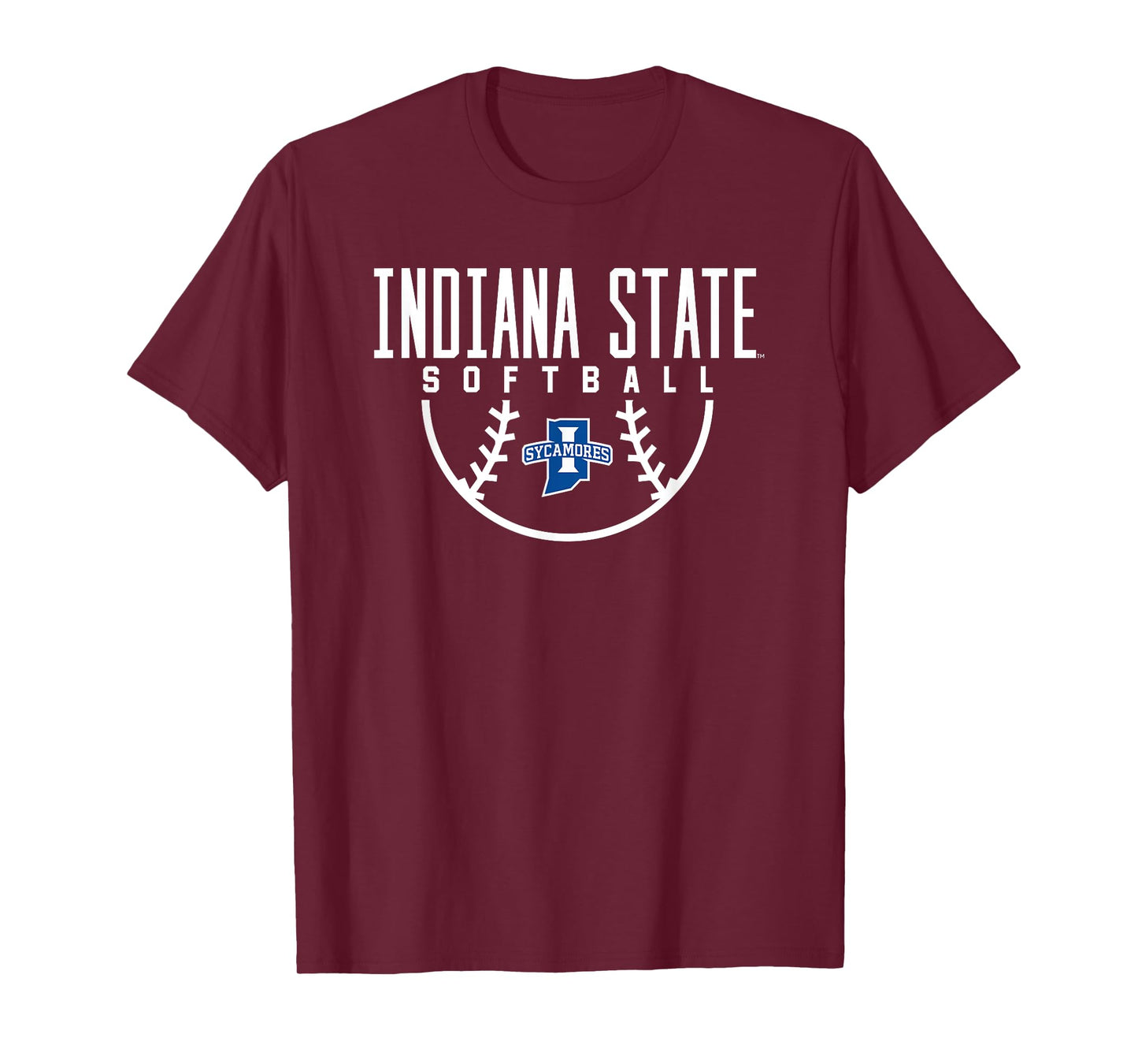 Indiana State University Sycamores Softball Arch T-Shirt