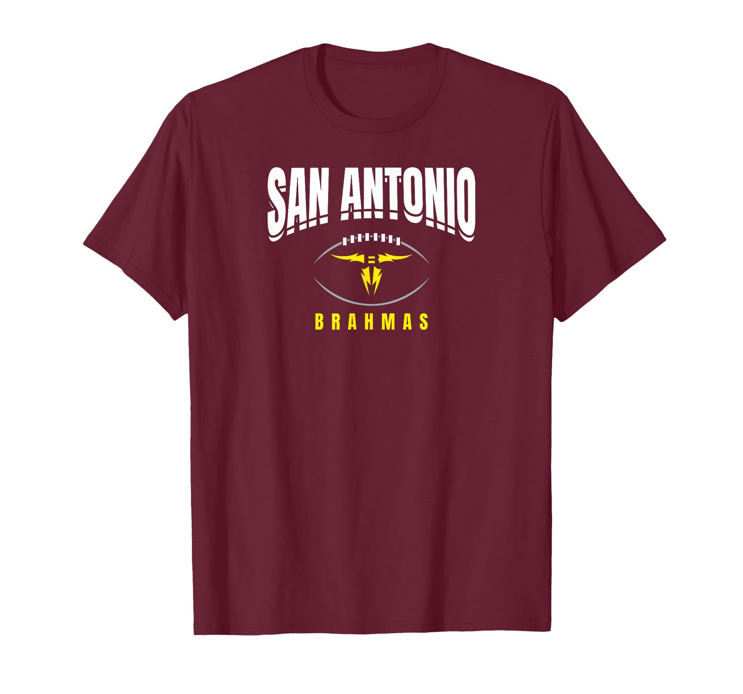 San Antonio Brahmas: Football Outline T-Shirt
