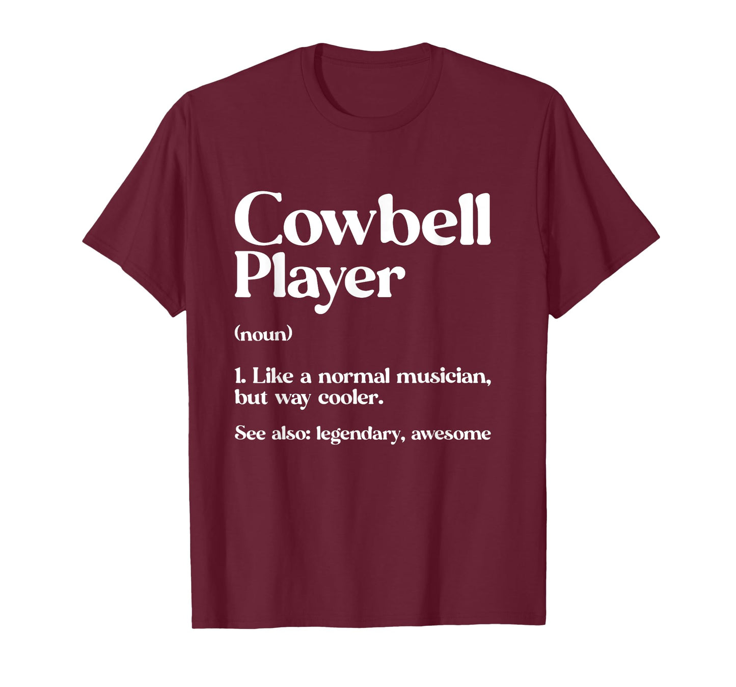 Cow Bell More Cowbell Vintage Funny Drummer Cowbell Funny T-Shirt