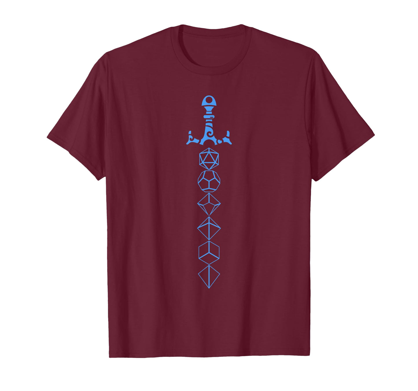 Nerdy Polyhedral Dice Sword D20 Dice Set Collector T-Shirt T-Shirt