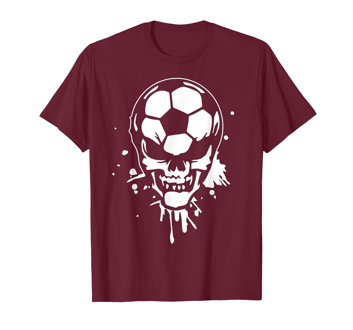 Soccer Skeleton Funny Player Halloween Skull Hallows' Day T-Shirt