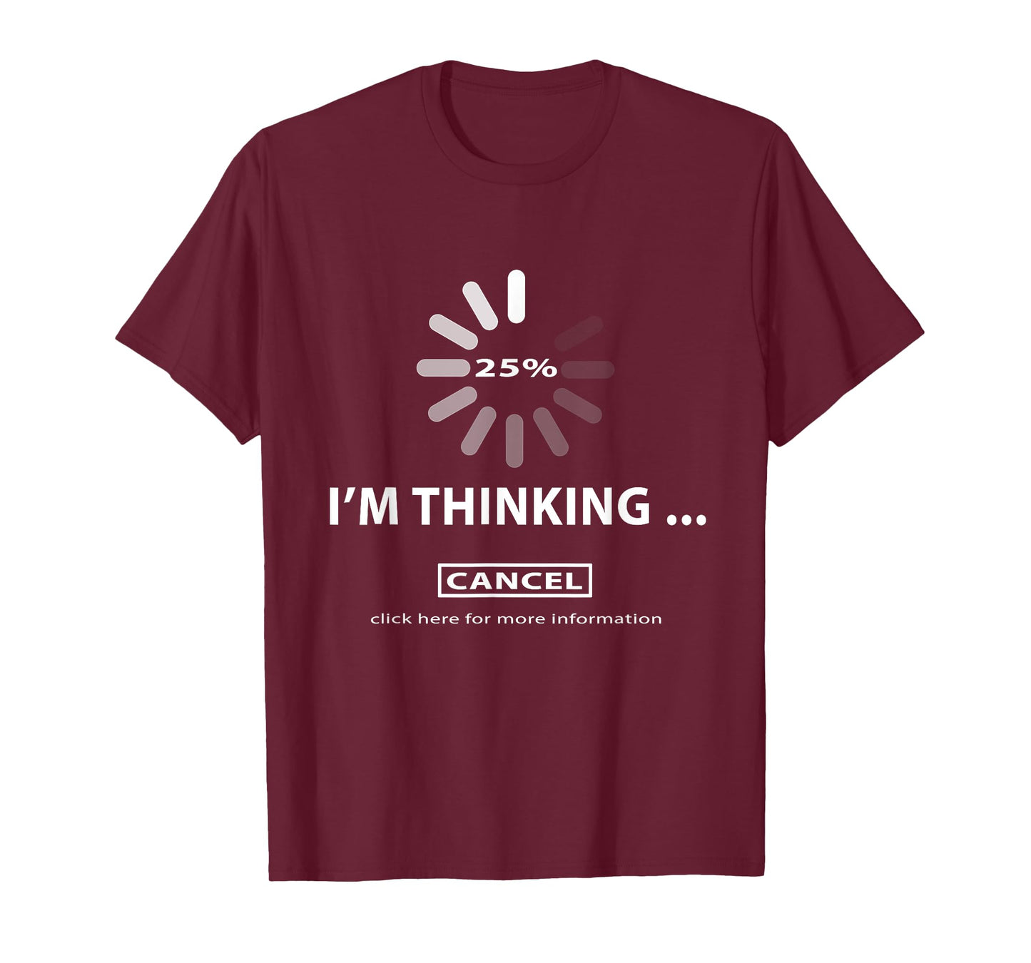 I'm thinking Cancel Loading Symbol Thinking T-Shirt