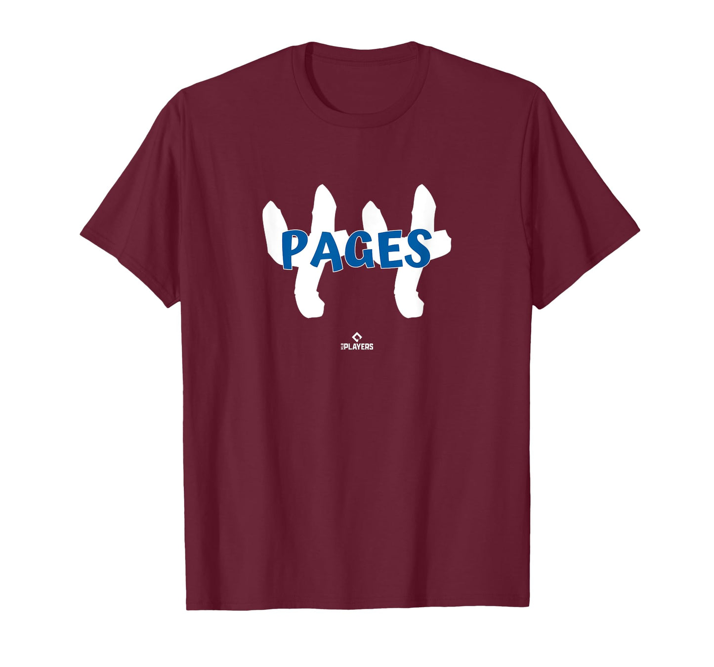 Name and Number Andy Pages Los Angeles Baseball MLBPA T-Shirt