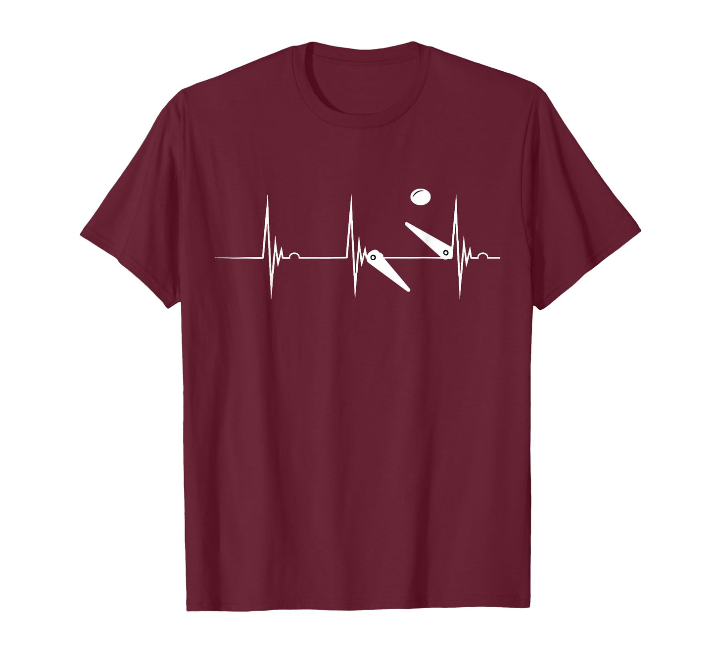 Pinball Heartbeat Flipper EKG Pulse Line Flipping Ball Shirt T-Shirt