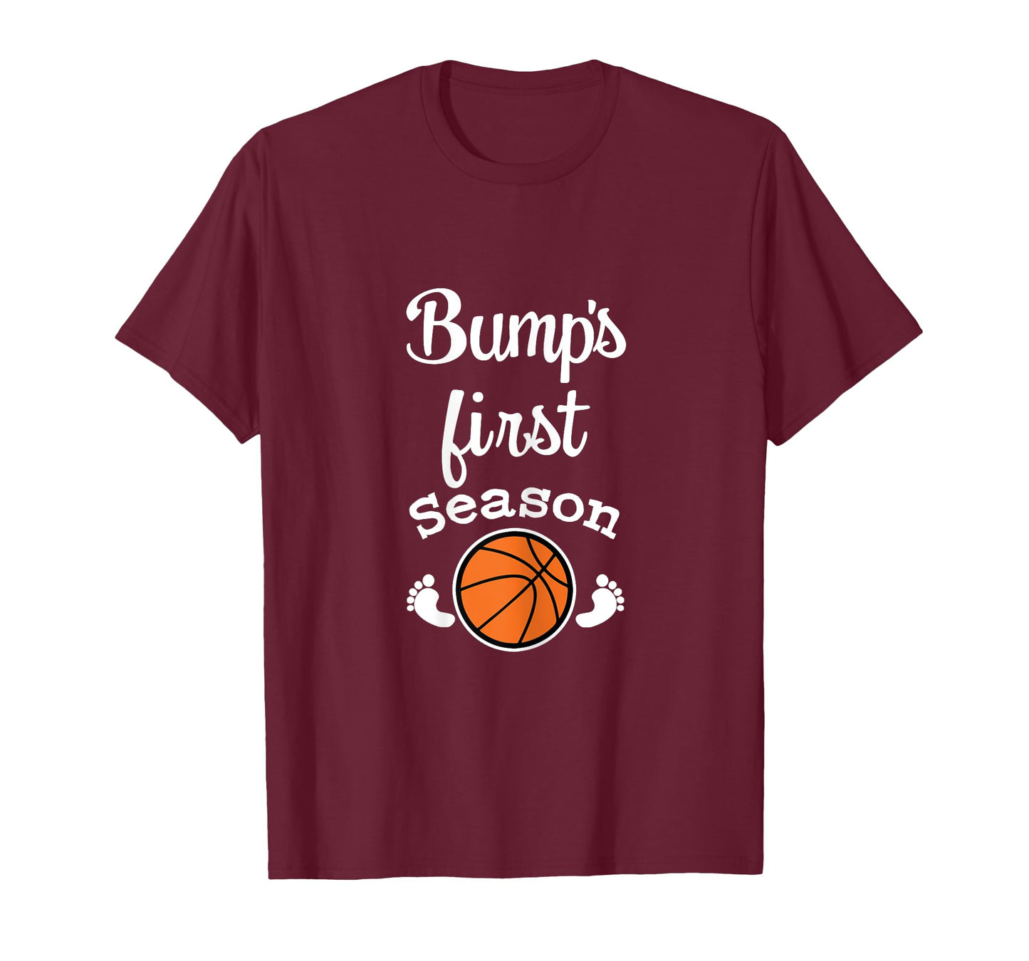 Baby Bump's First Basketball Season Women's Expecting Shirt T-Shirt