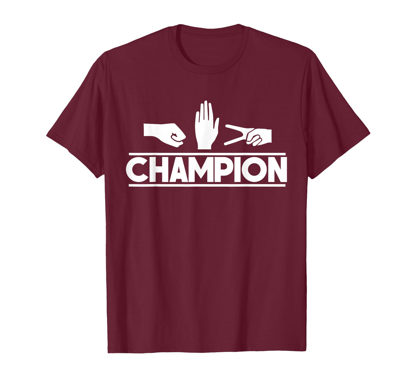 Rock Paper Scissors Master Supreme Champion Joke Novelty Tee T-Shirt