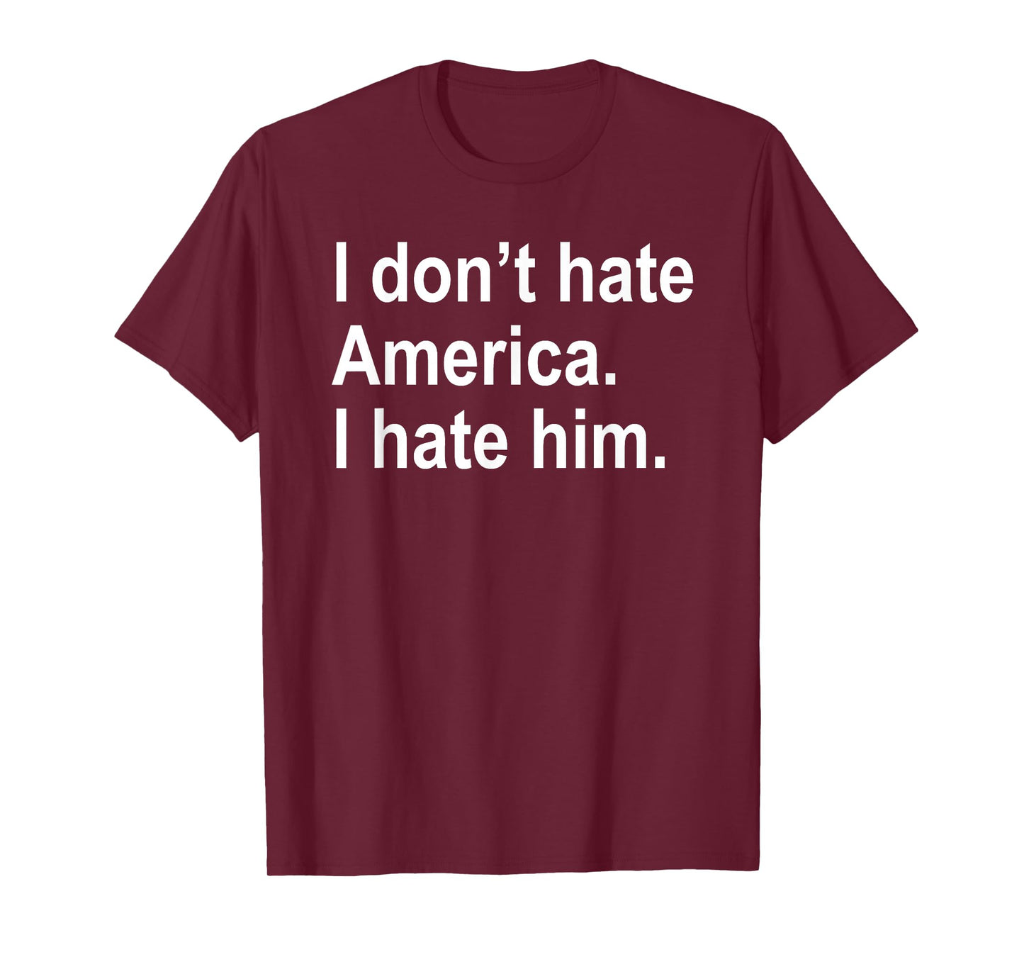 I Don't Hate America - I Hate Him. T-Shirt