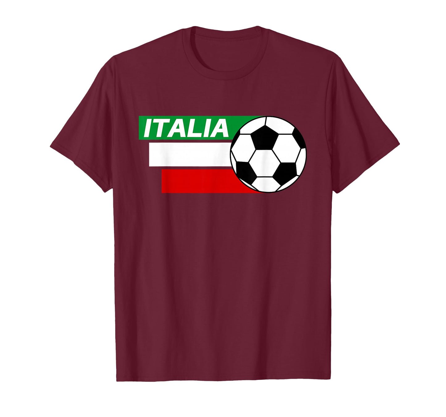 Italy Soccer shirt. Italian flag colors soccer T-Shirt