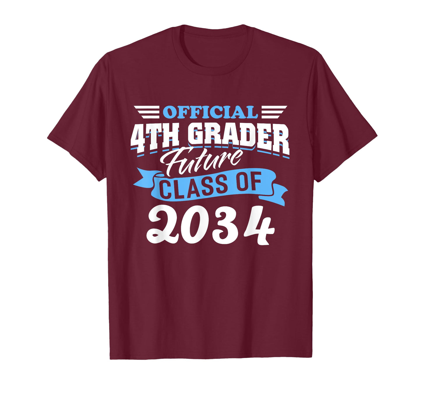 Official 4th Grader Future Class 2034 First Day Grade 4 T-Shirt