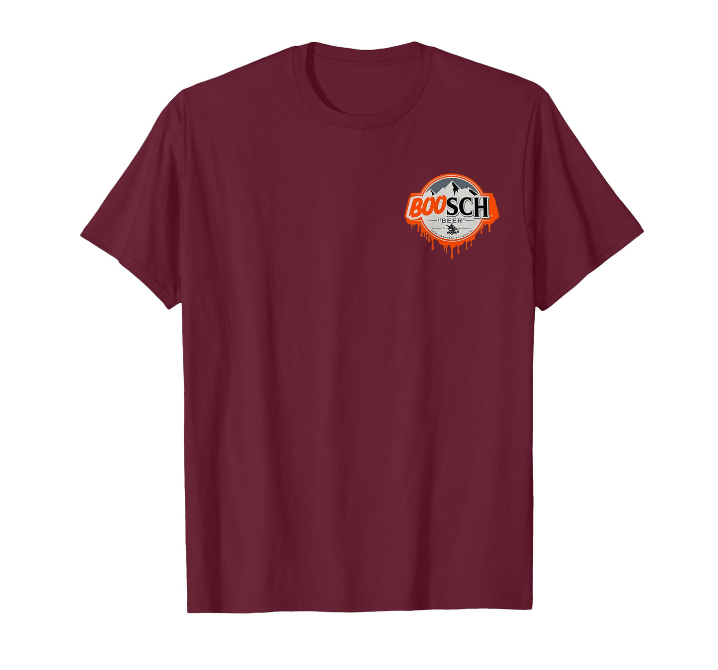 Boo Ghost Halloween Beer Drinking Spooky Season 2 Sided T-Shirt