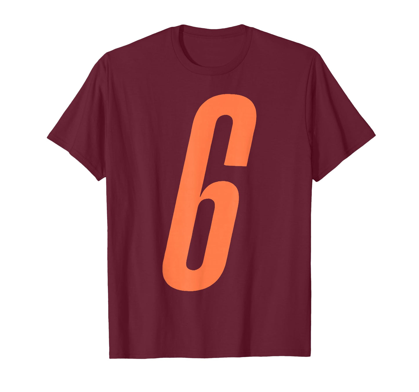 Orange Number 6 7 Funny Meme Halloween Matching Costume T-Shirt