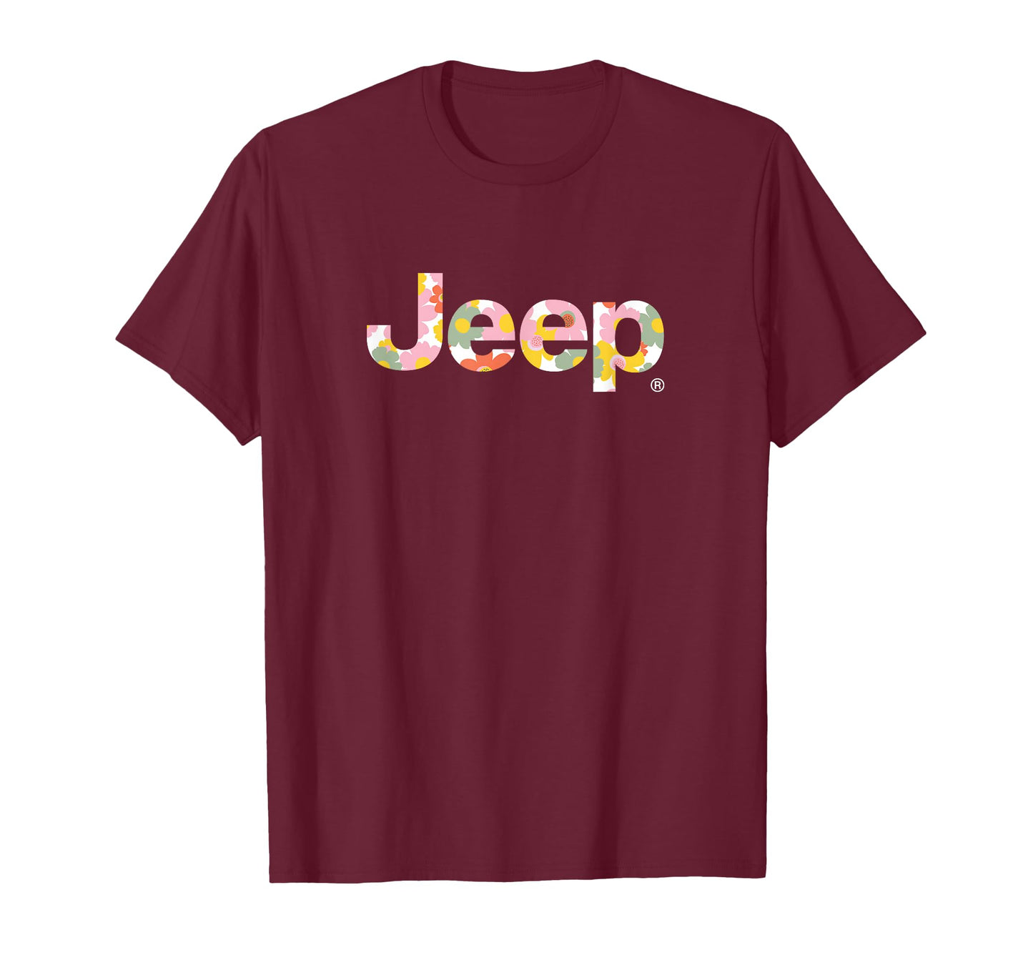 Jeep Iconic Floral Logo - Officially Licensed T-Shirt