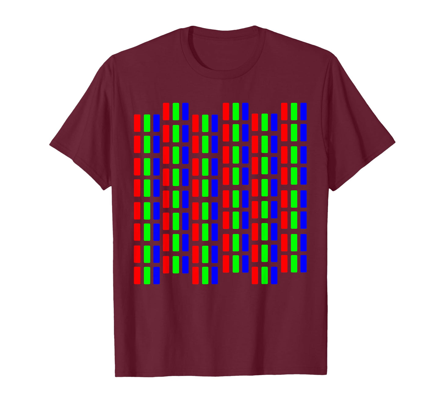 Retro CRT Pixel Pattern - Vintage Gaming & Tech Design T-Shirt