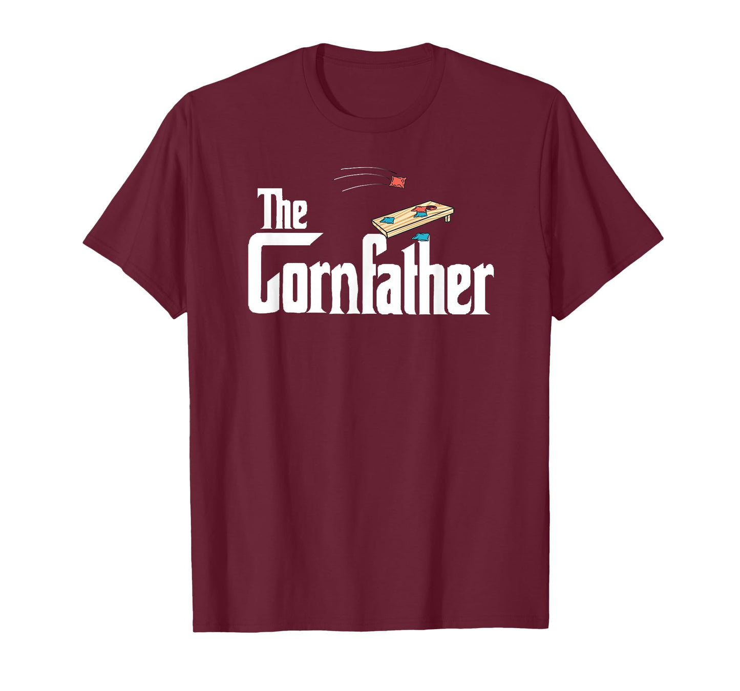 Funny Cornhole The Cornfather Funny Fathers T-Shirt
