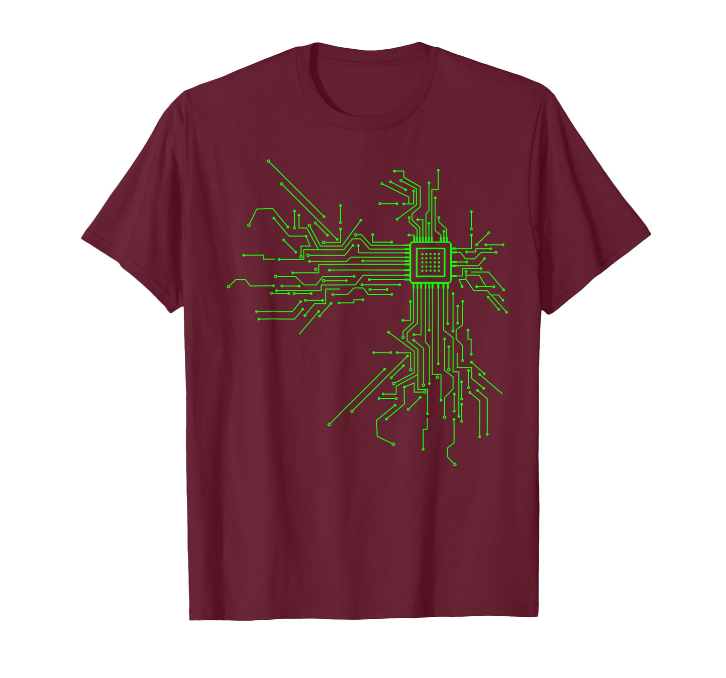CPU Heart Circuit Board Funny Programmer Technology Core T-Shirt