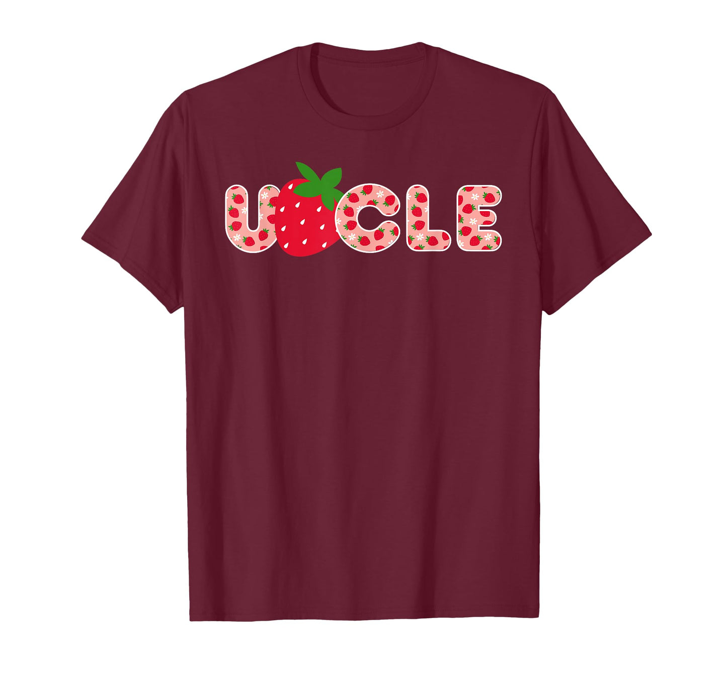 Uncle Strawberry First Birthday Family Strawberry Birthday T-Shirt