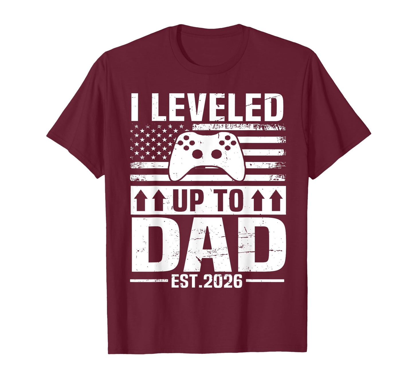 Soon To Be Daddy Est 2026 I Leveled Up To Dad Est 2026 T-Shirt