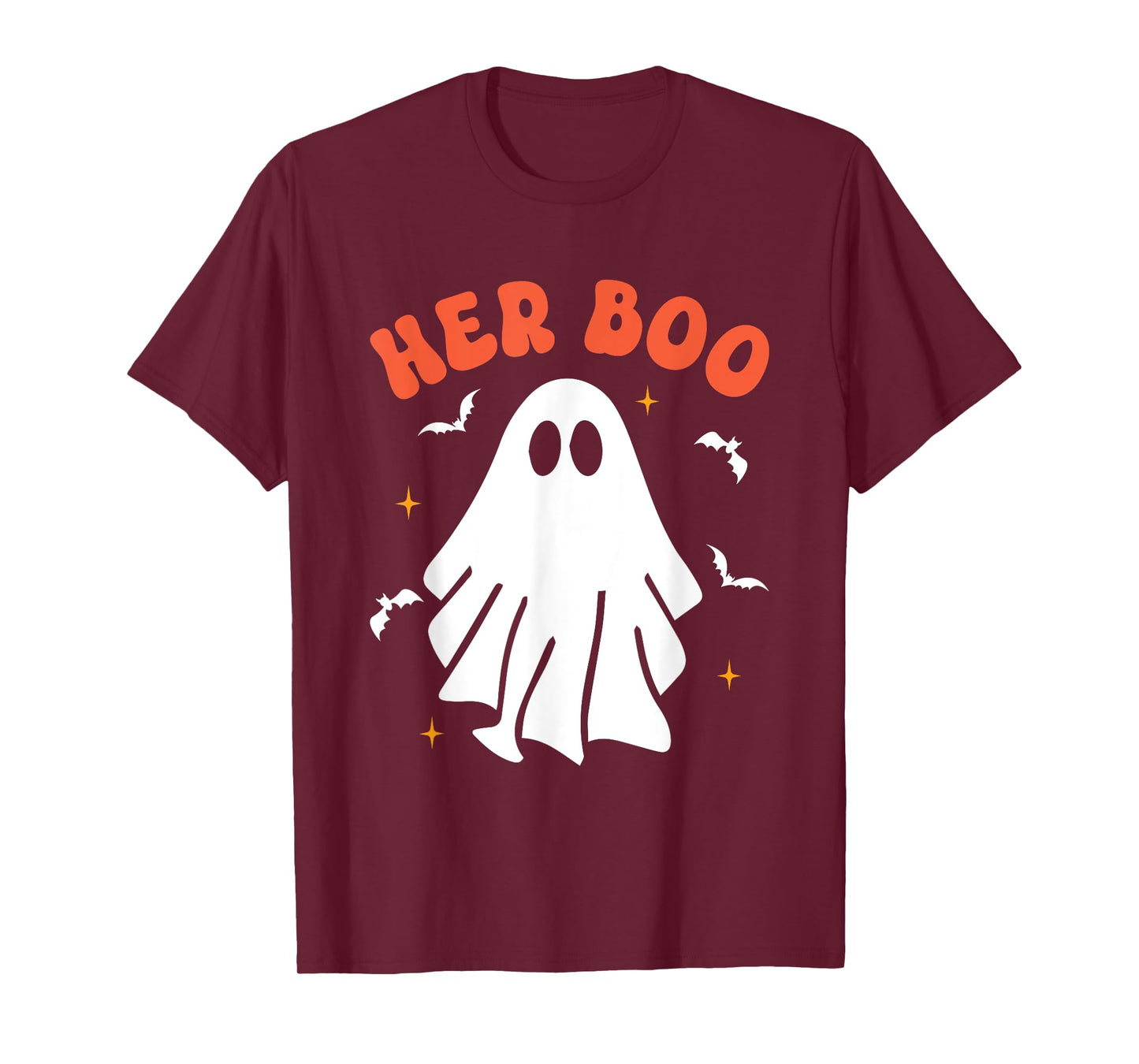 Her Boo & His Boo Funny Matching Halloween Pajama Couples T-Shirt