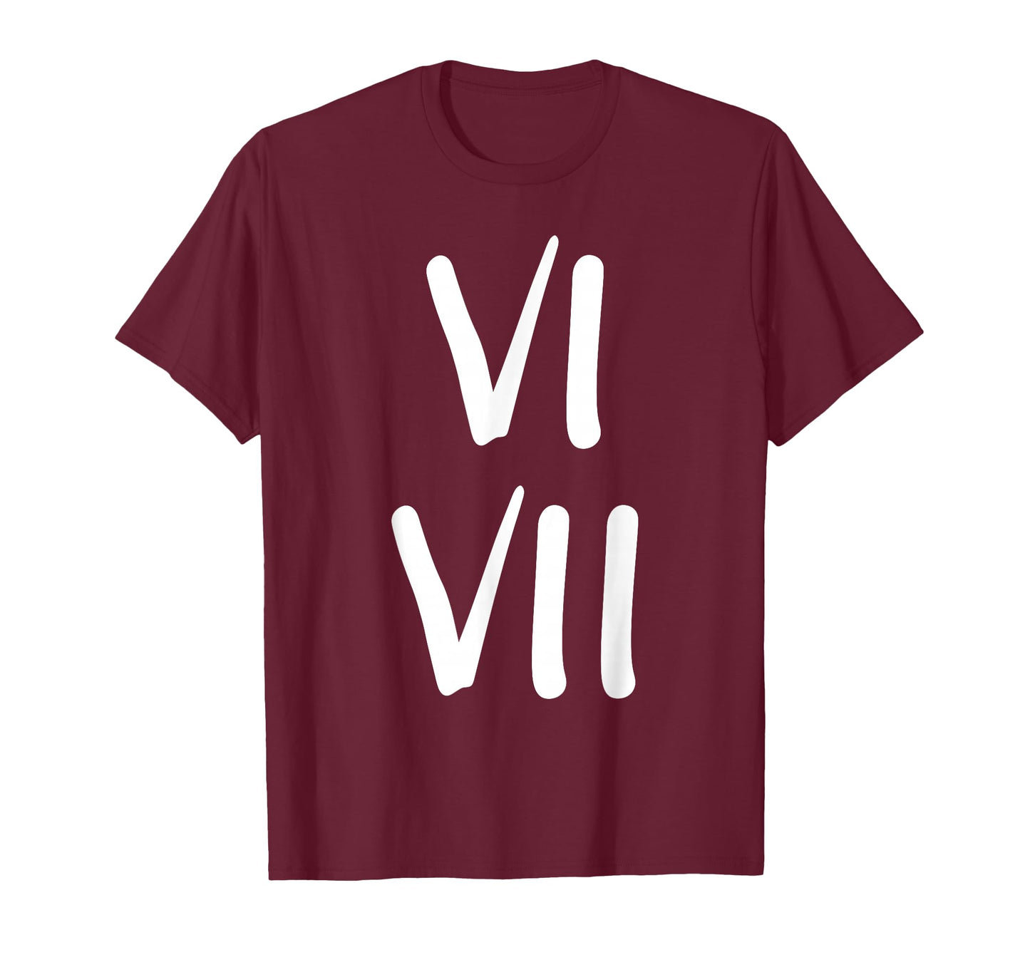 Funny 67 Kids Joke 6 and 7 Roman Numerals T-Shirt