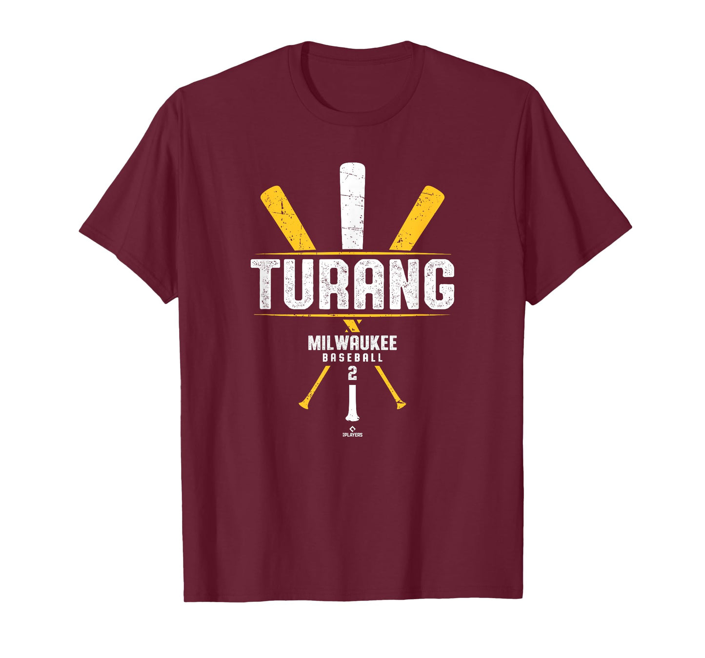 Vintage Baseball Bat Gameday Brice Turang Milwaukee Baseball T-Shirt