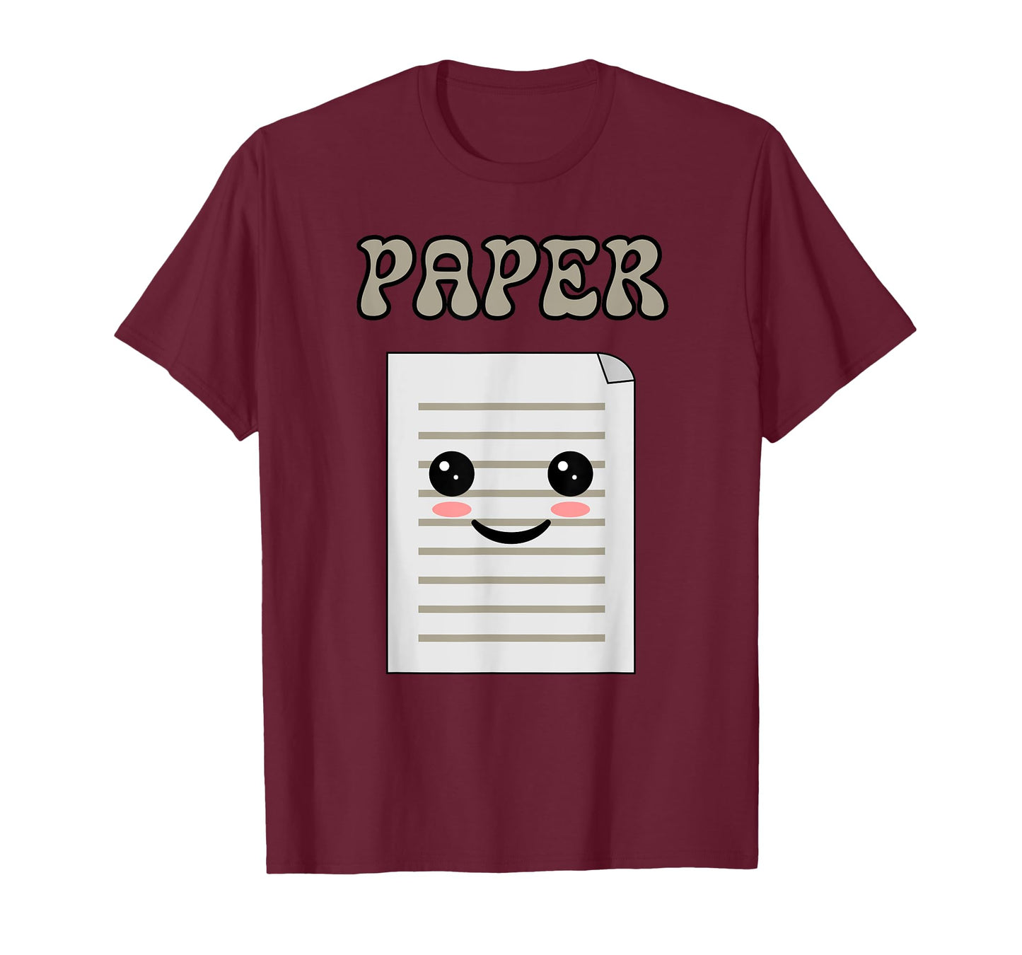 Rock Paper Scissors Easy Halloween Matching Group Costume T-Shirt