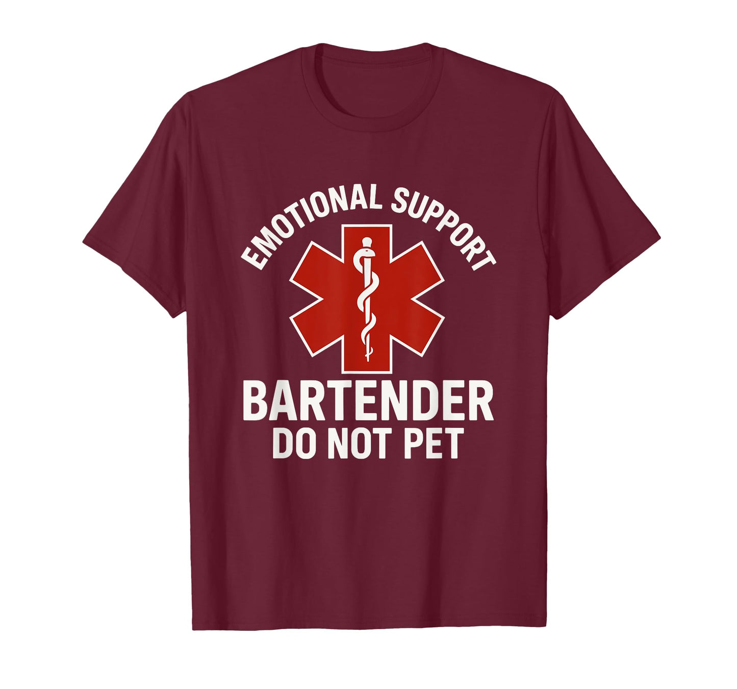 Emotional Support Bartender Do Not Pet T-Shirt
