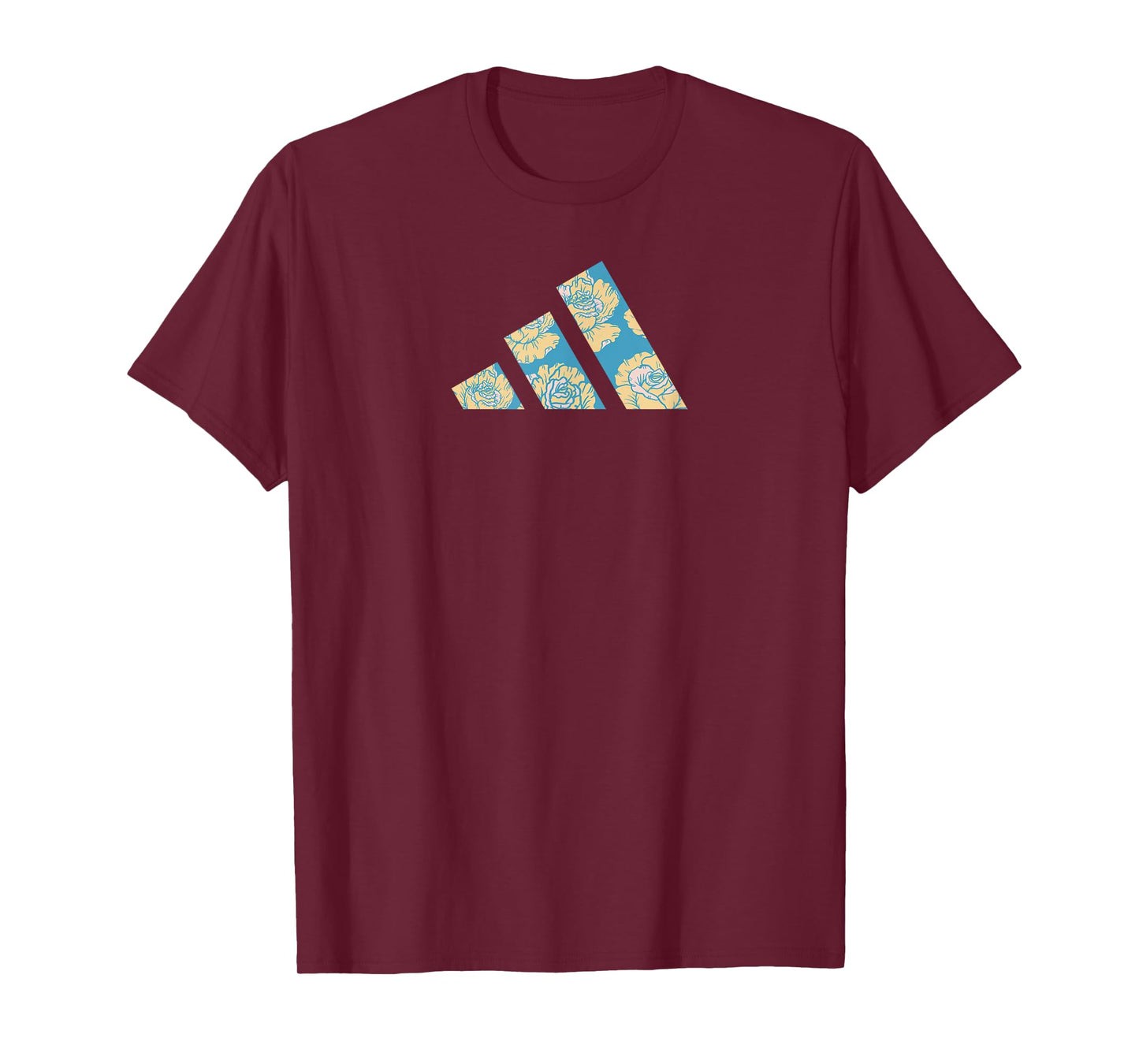 adidas Badge of Sport Floral Three Bar Graphic T-Shirt